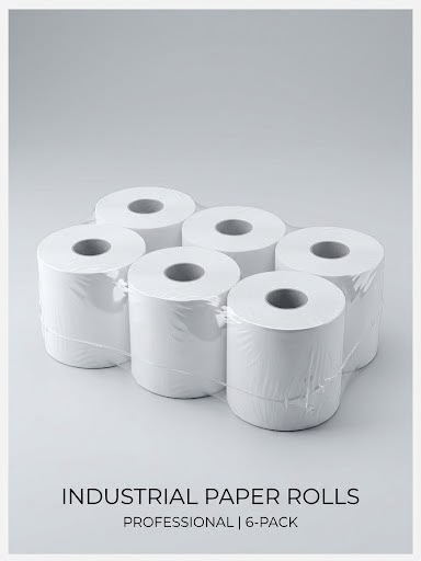 Pack de 6 Rollos de Papel Secamanos Industrial